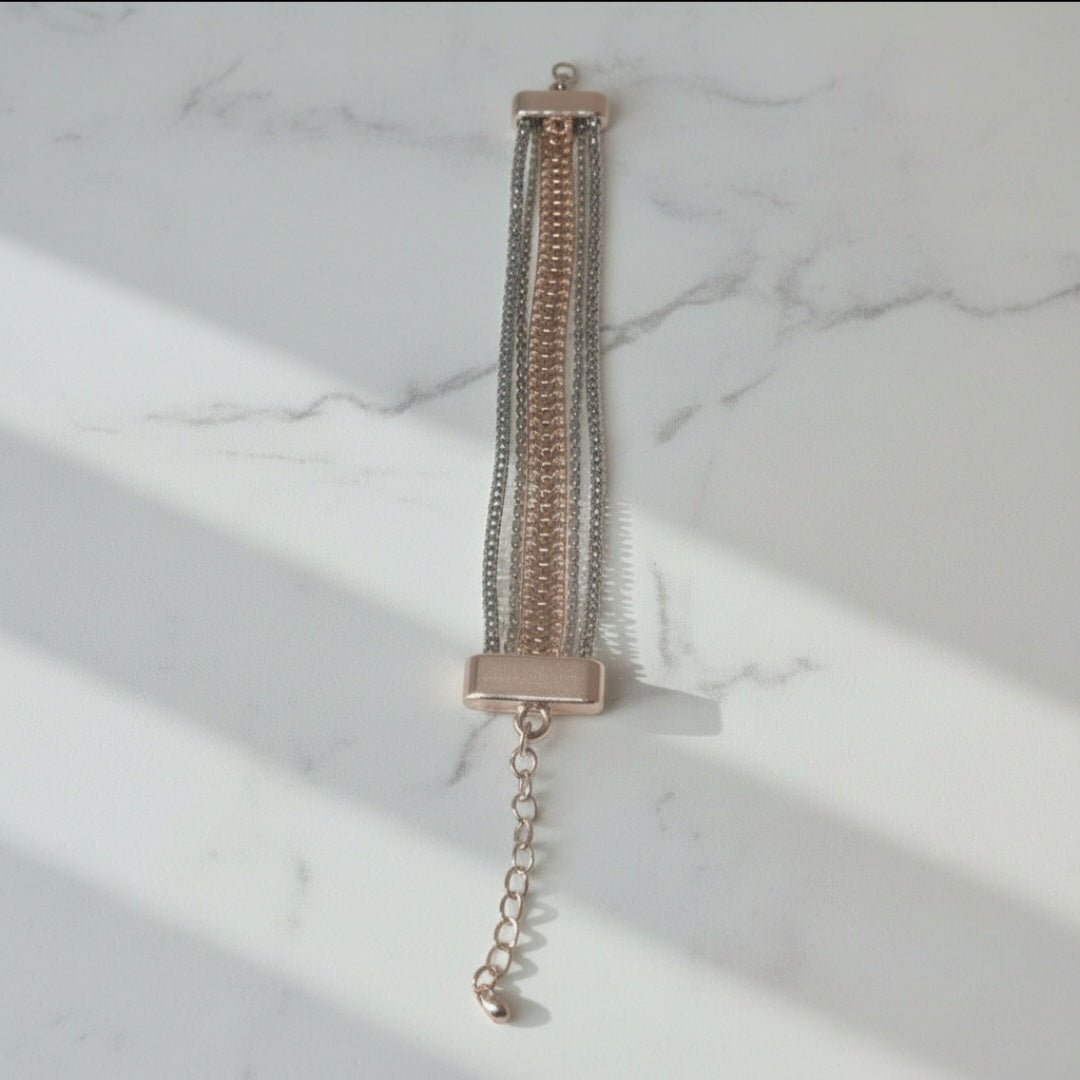 Bracciale Multistrato Bicolore Stile Y2K | Accessorio Moda Donna Audace - GEDICO STORE