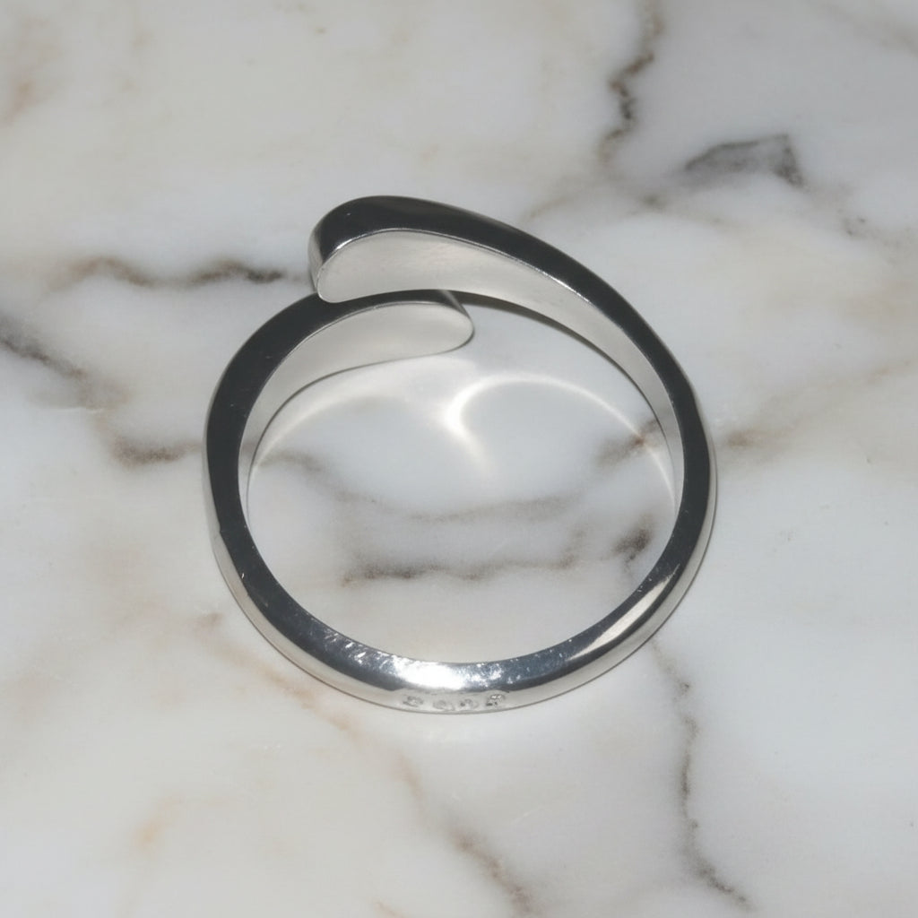 Anello in Argento Regolabile | Gioiello in Argento Elegante | Anello Unisex Argento Come Nuovo | Stile Minimal Moderno - GEDICO STORE