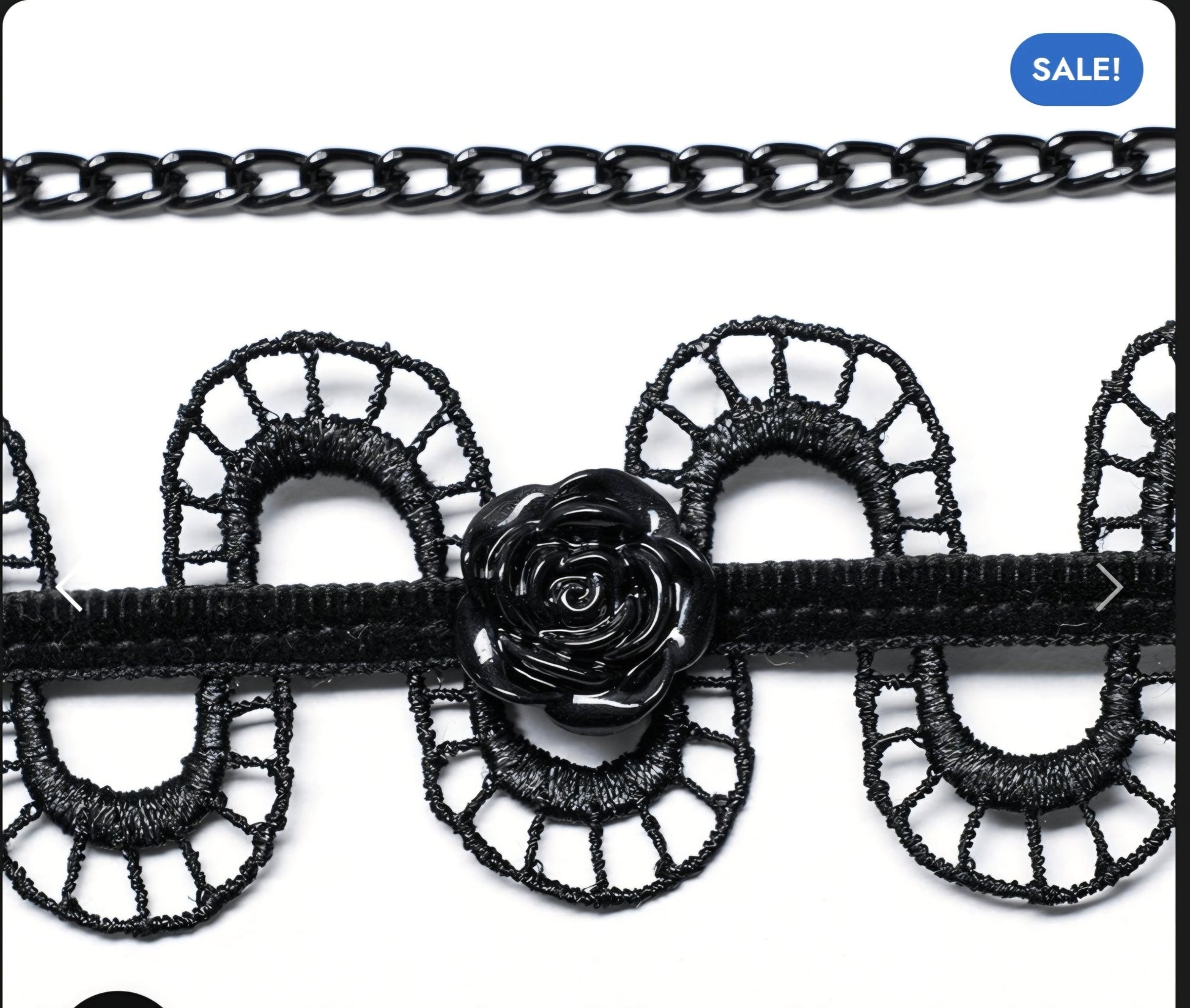 Black Gothic Rose Choker – Punk Lace Necklace - GEDICO STORE