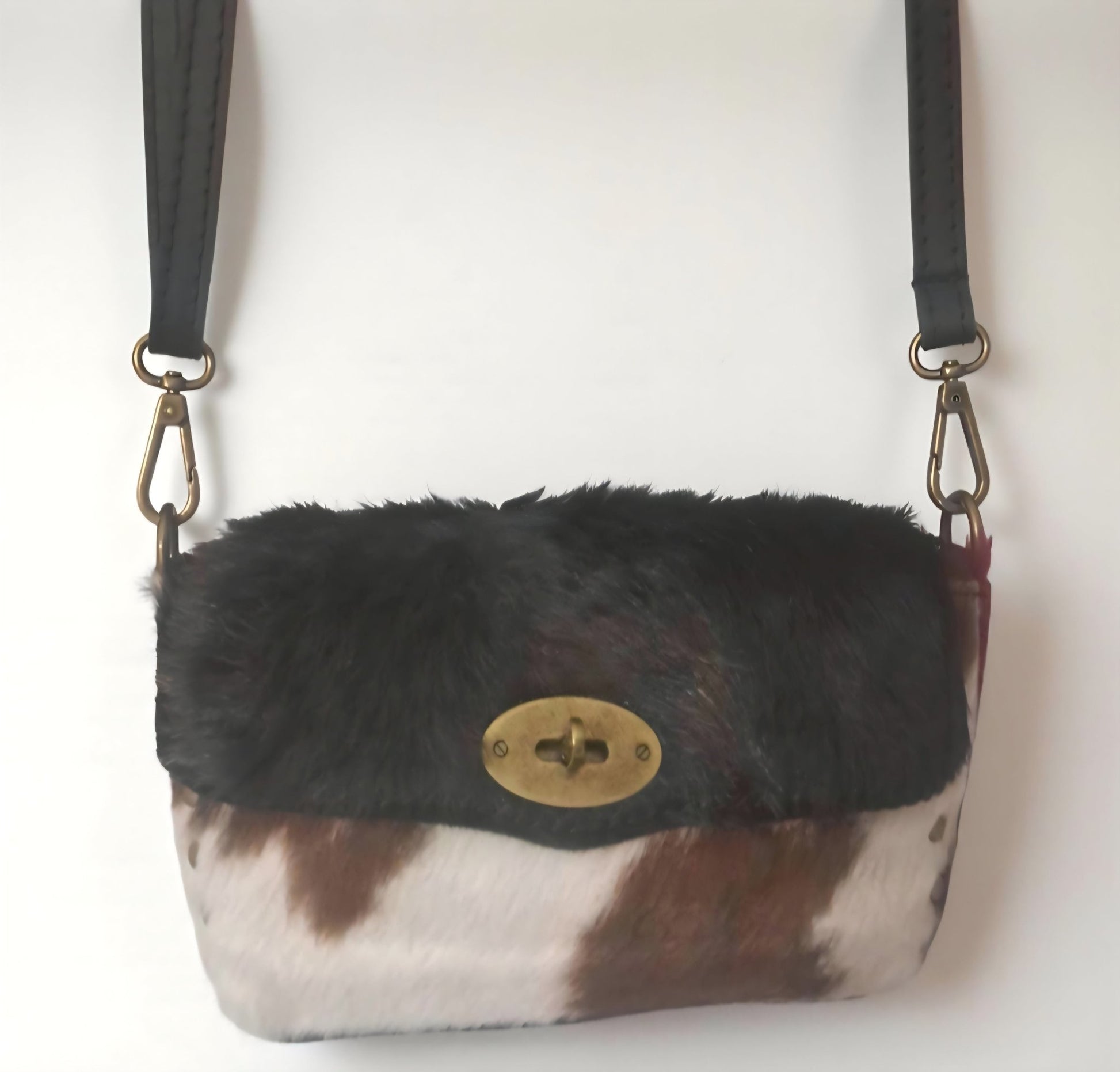 Borsa Donna in Pelle di Vitello Effetto Cavallino Stampa Animalier - GEDICO STORE