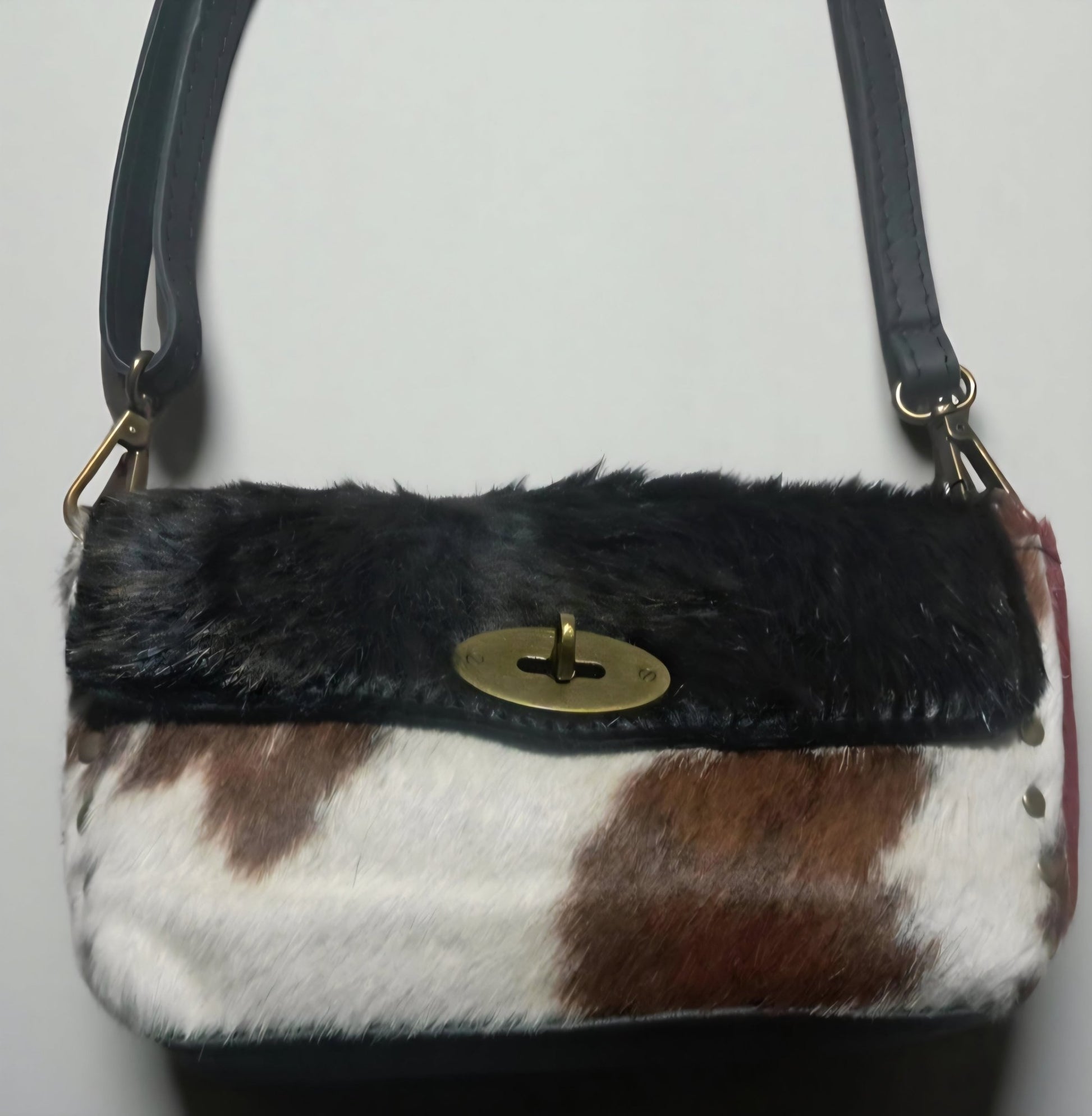 Borsa Donna in Pelle di Vitello Effetto Cavallino Stampa Animalier - GEDICO STORE