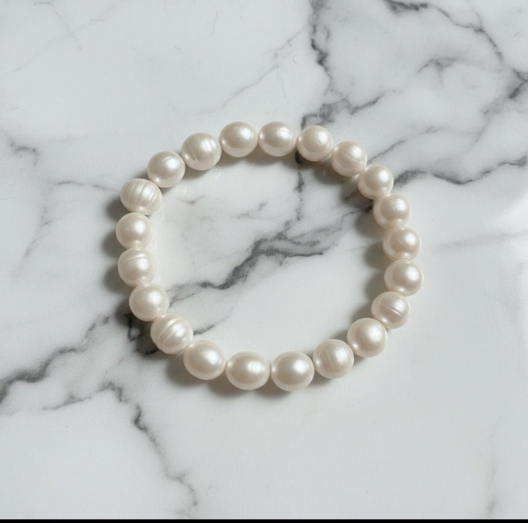 Bracciale perle acqua dolce donna | Elasticizzato, minimal ed elegante - GEDICO STORE