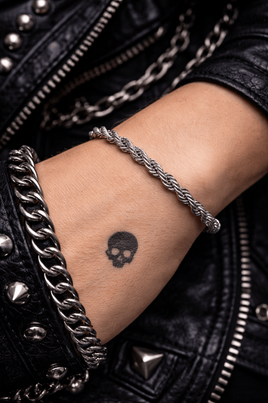 Bracciale Unisex in Acciaio a Maglia Intrecciata – Stile Y2K - GEDICO STORE