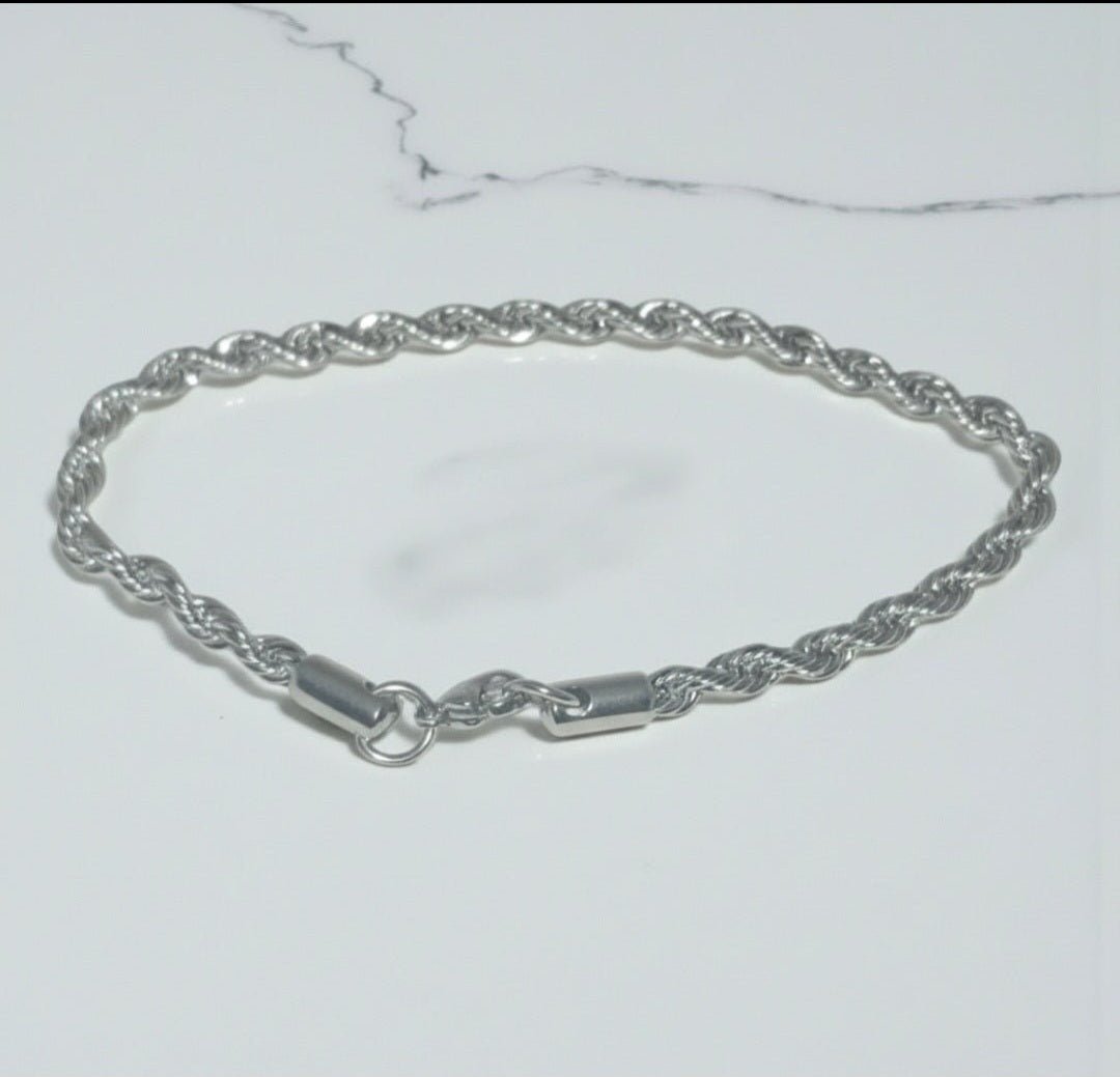 Bracciale Unisex in Acciaio a Maglia Intrecciata – Stile Y2K - GEDICO STORE