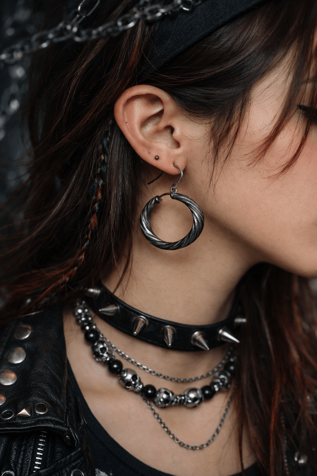 Orecchini a cerchio donna 30mm | Acciaio stile corda minimal - GEDICO STORE