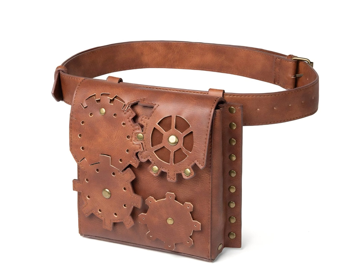 Unisex Steampunk Gear Waist Bag – Industrial Punk Utility Belt - GEDICO STORE